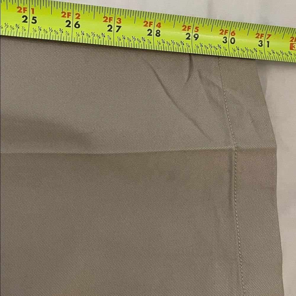 Nautica Khaki Cotton Twill Pleated Pants Mens Size 36x30 Work Preppy - Picture 8 of 13